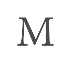 The capital letter M